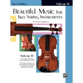 Beautiful Music For Two Strings Instruments Volumen Iv Partituras Violin