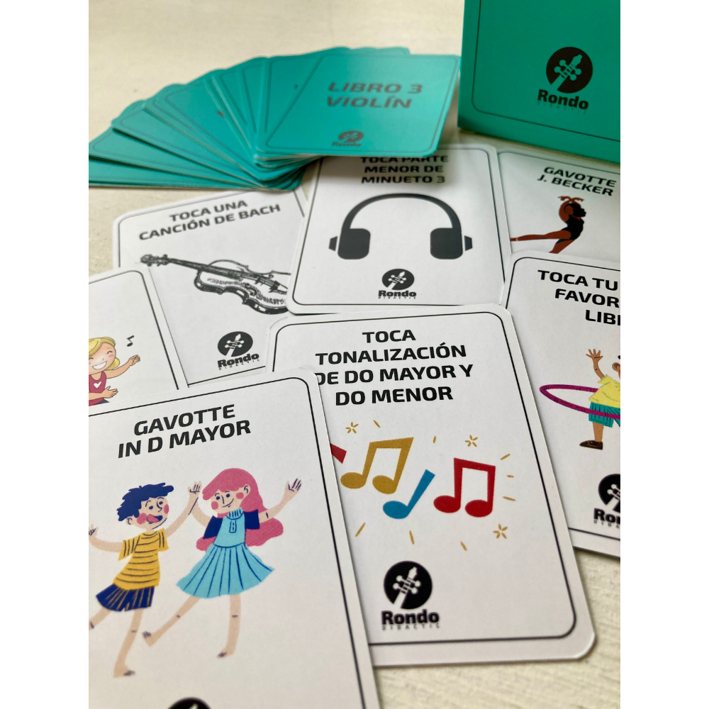 Tarjetas De Practica Libro 3 Violín Suzuki Accesorios Musicales