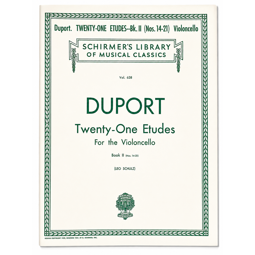 Partitura Duport 21 estudios para violoncello Volumen II