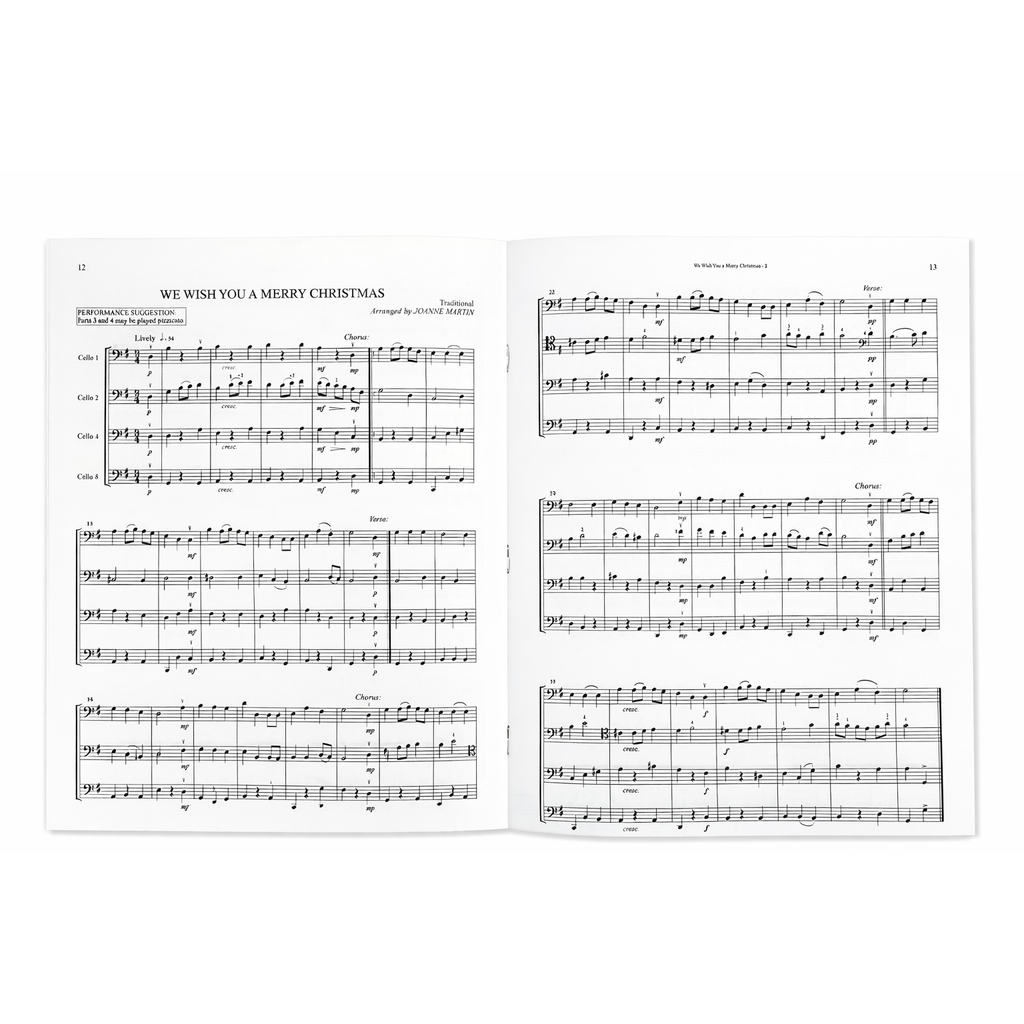 Festive Christmas Ensamble para cellos