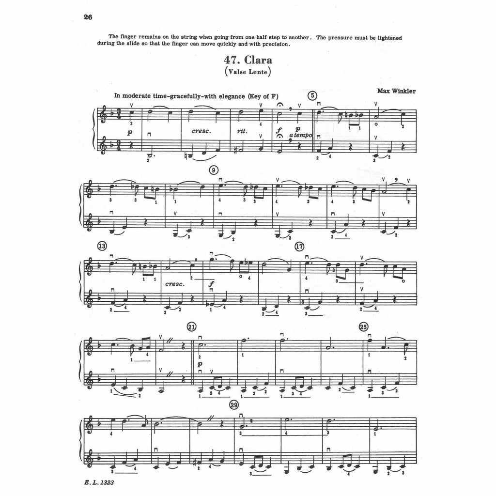 Beautiful Music For Two Strings Instruments Volumen I Duos Violin