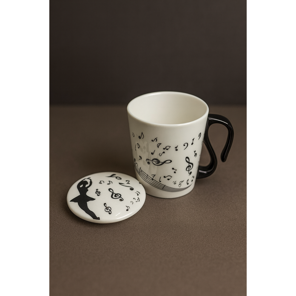 Tazón con diseños musicales