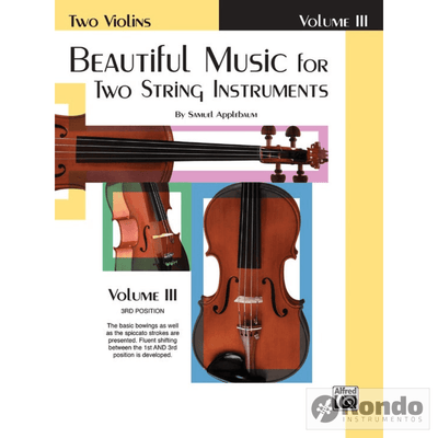 Beautiful Music For Two Strings Instruments Volumen Iii Partituras Violin