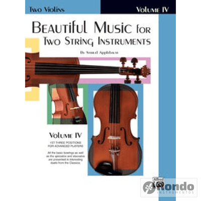 Beautiful Music For Two Strings Instruments Volumen Iv Partituras Violin