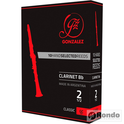 Cañas Clartinete Gonzalez 2 1/2 Clarinete