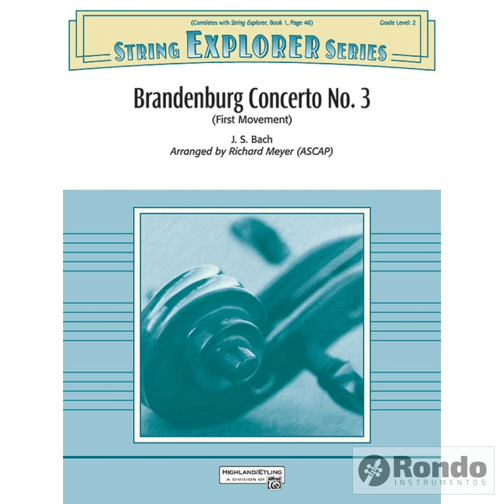 Concierto De Brandemburgo N°3 Partitura Orquesta