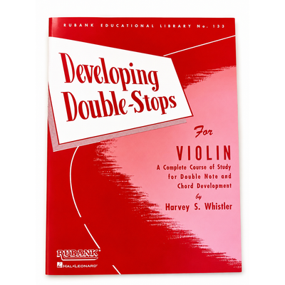 Partitura para violin preparando dobles cuerdas
