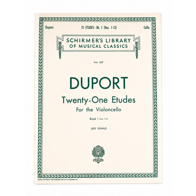 Partitura Duport 21 estudios para violoncello Volumen I
