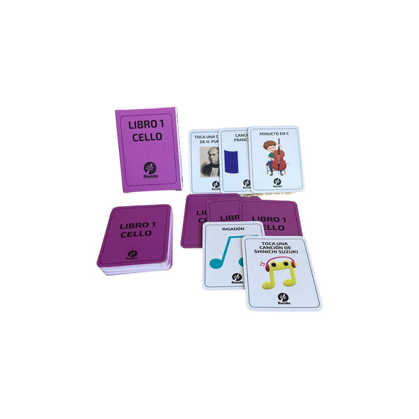 Tarjetas de practica Libro 1 Cello Suzuki