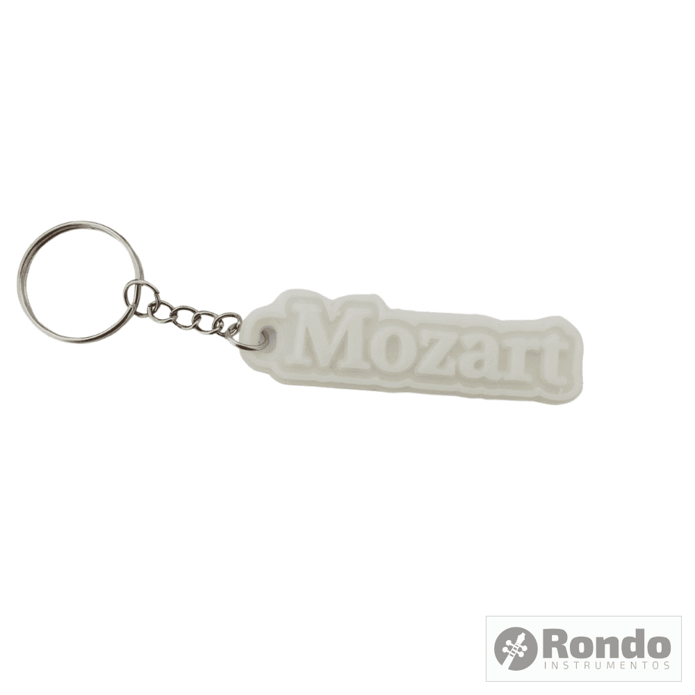 Llavero Compositor Mozart / Blanco Souvenir