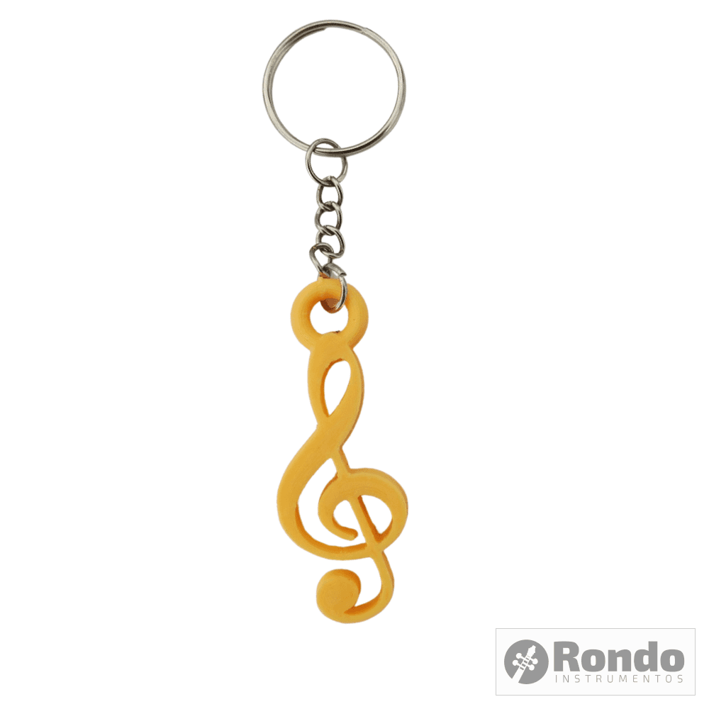 Llavero Musicales Amarillo Souvenir