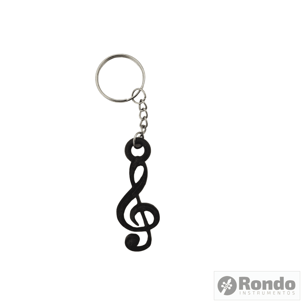 Llavero Musicales Negro Souvenir