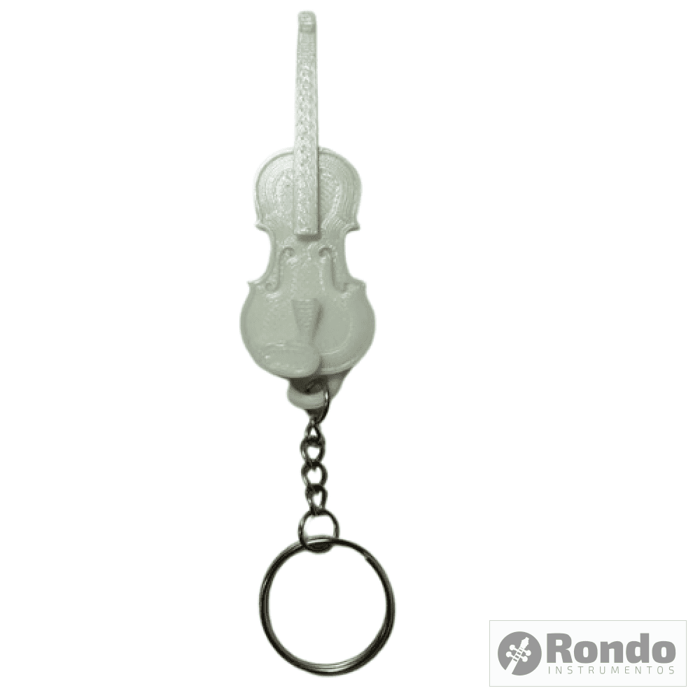 Llavero Musicales Violin Blanco Souvenir