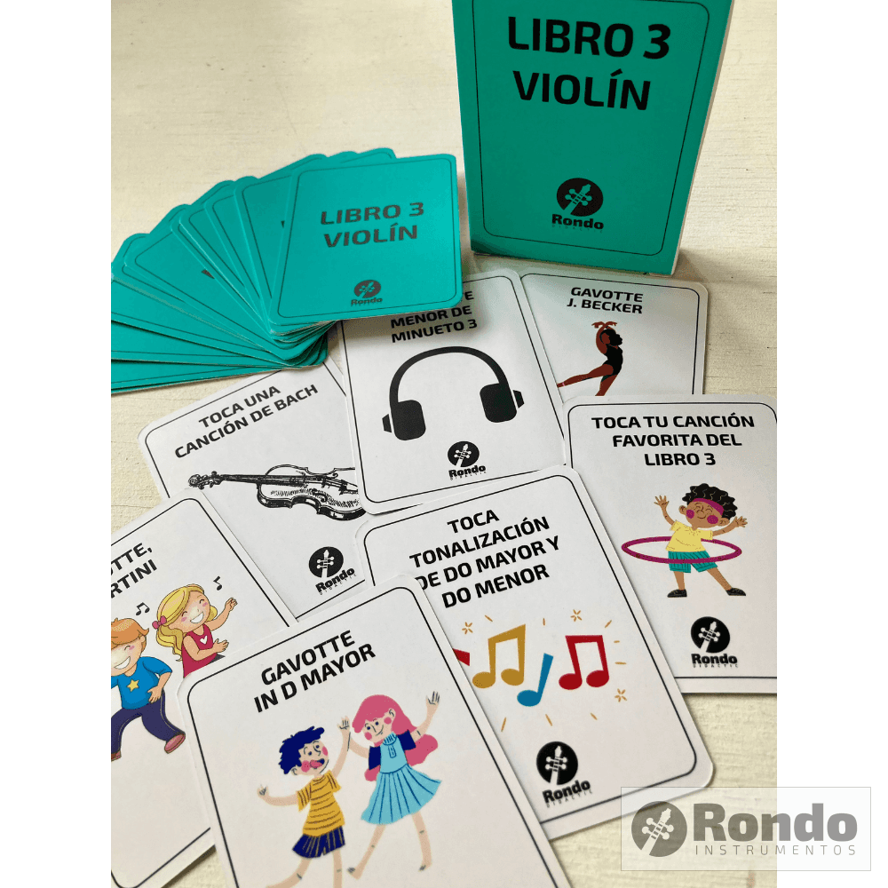 Tarjetas De Practica Libro 3 Violín Suzuki Accesorios Musicales